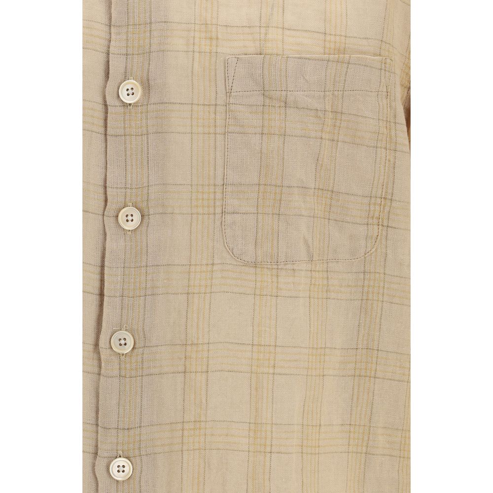 Our Legacy Beige Cotton Pattern Shirt
