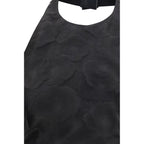 Max Mara Black Silk Pattern Shirt