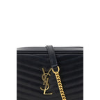 Saint Laurent Black Calf Leather Bos Taurus Shoulder Bag