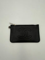 Chanel CHANEL Lamb Leather Coin Purse/Card Holder