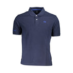 La Martina Blu Cotton Men Polo
