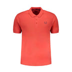 Gianmarco Venturi Red Cotton Men Polo Shirt
