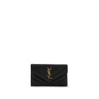 Saint Laurent Black Calf Leather Bos Taurus Wallet