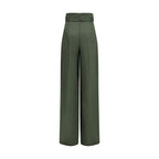 Max Mara Bicolor Linen Casual Pants
