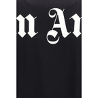 Palm Angels Black Cotton T-Shirt