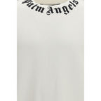 Palm Angels White Cotton Sweatshirt