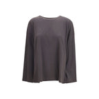 The Row Brown Cotton Long Sleeve T-Shirt