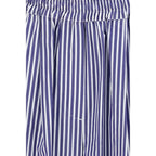 Max Mara Blue Cotton Pants