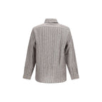 Brunello Cucinelli Beige Linen Dress Shirt