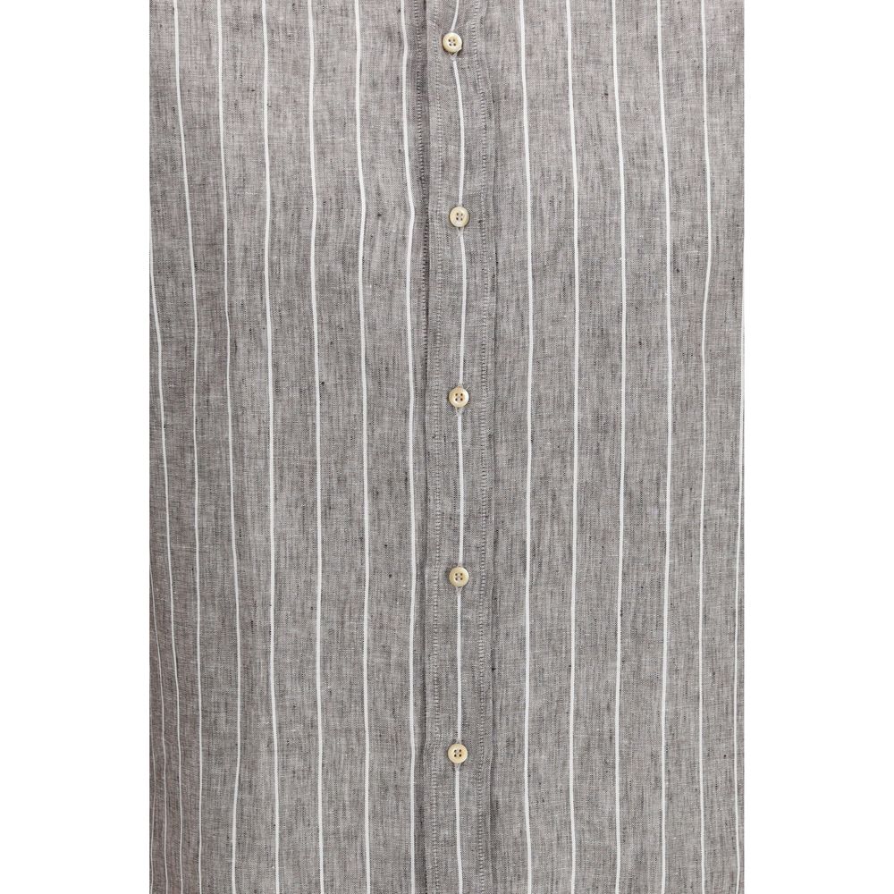 Brunello Cucinelli Beige Linen Dress Shirt