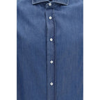 Brunello Cucinelli Blue Denim Shirt