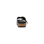 Birkenstock Black Leather Slippers