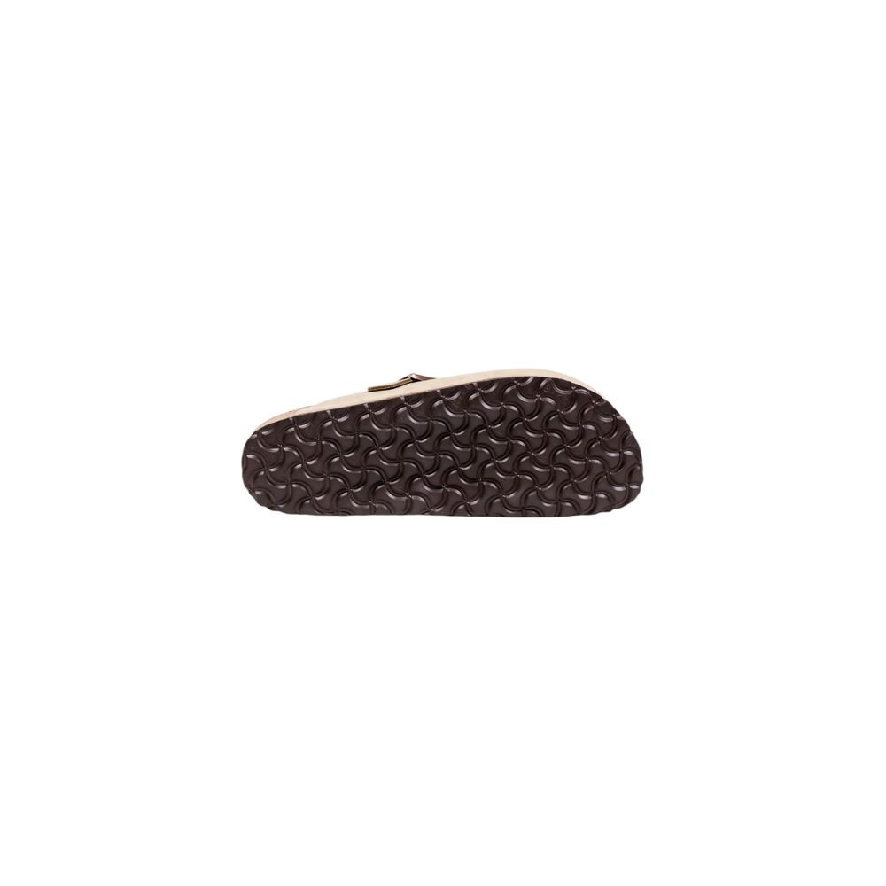 Birkenstock Beige Leather Clogs