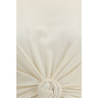 Magda Butrym Beige Cotton Sleeveles T-Shirt