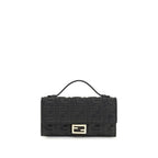 Fendi Black Calf Leather Bos Taurus Shoulder Bag