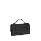 Fendi Black Calf Leather Bos Taurus Shoulder Bag