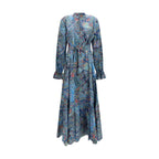 Etro Blue Cotton Casual Dress