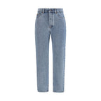 Chloé Blue Cotton Tapered Jeans