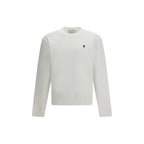 Ami Paris White Cotton Sweatshirt