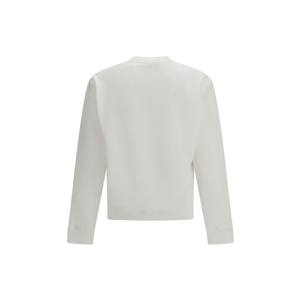Ami Paris White Cotton Sweatshirt