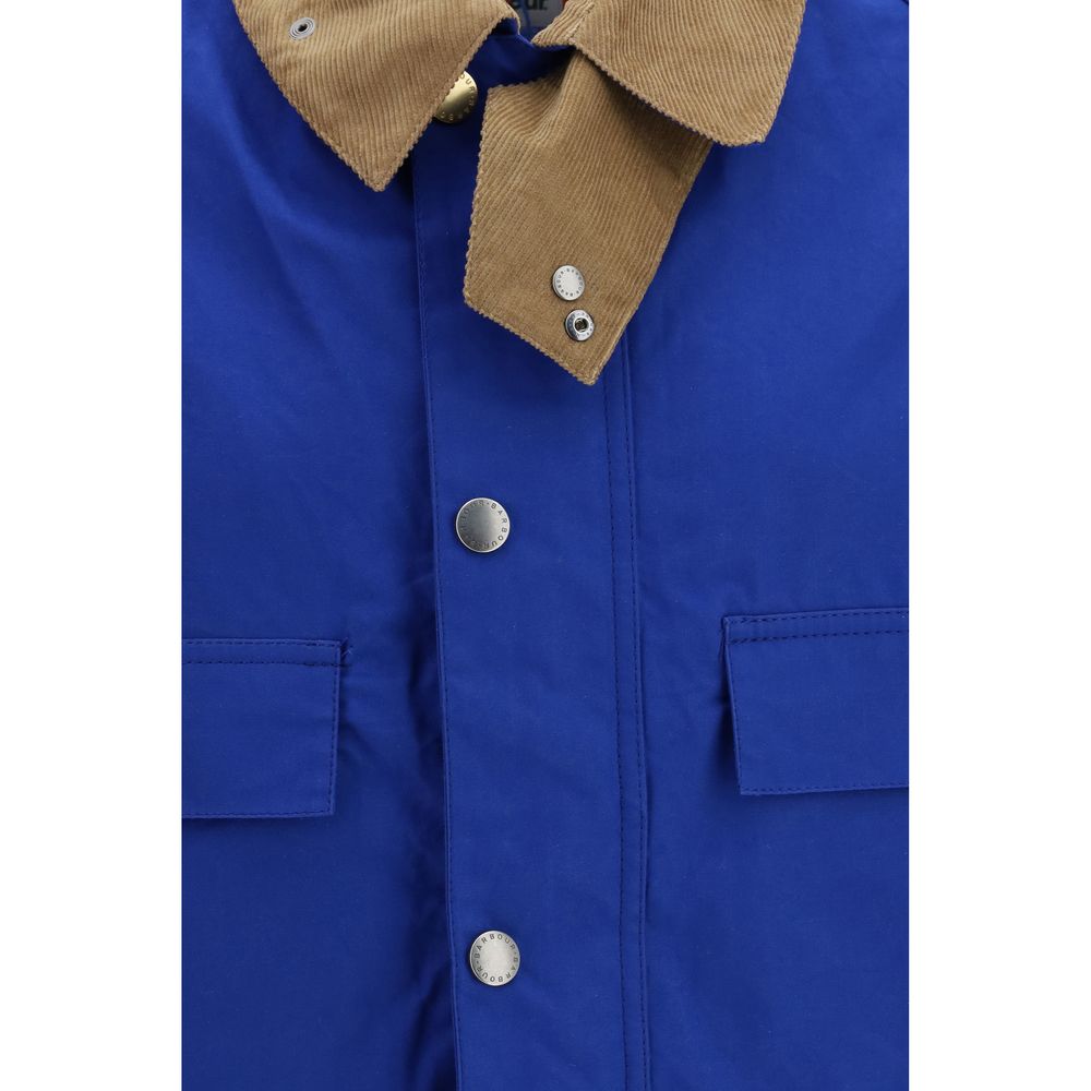 Barbour Blue Cotton Full-Length Jacket