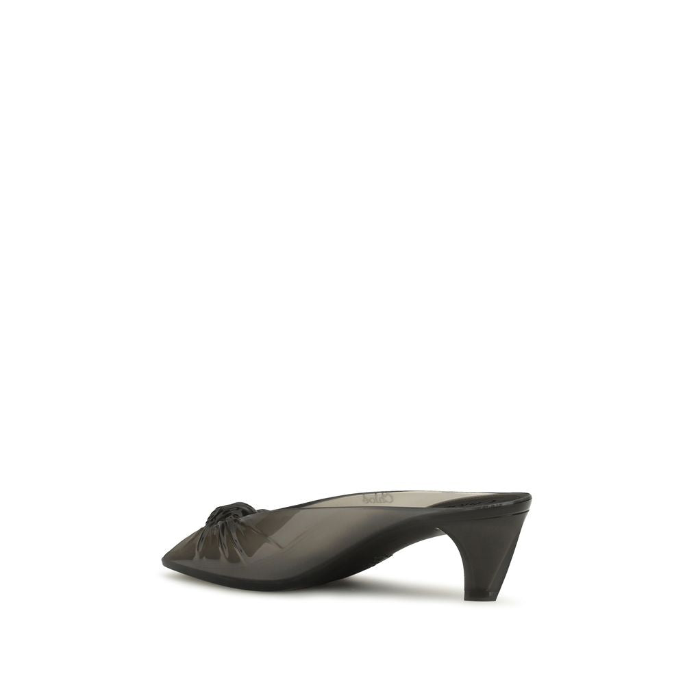 Chloé Gray Rubber Mules