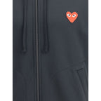 Comme Des Garçons Play Black Polyester Sweatshirt