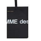Comme Des Garçons Black Calf Leather Bos Taurus Shoulder Bag