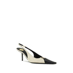 Saint Laurent Beige Calf Leather Bos Taurus High Heel Pumps