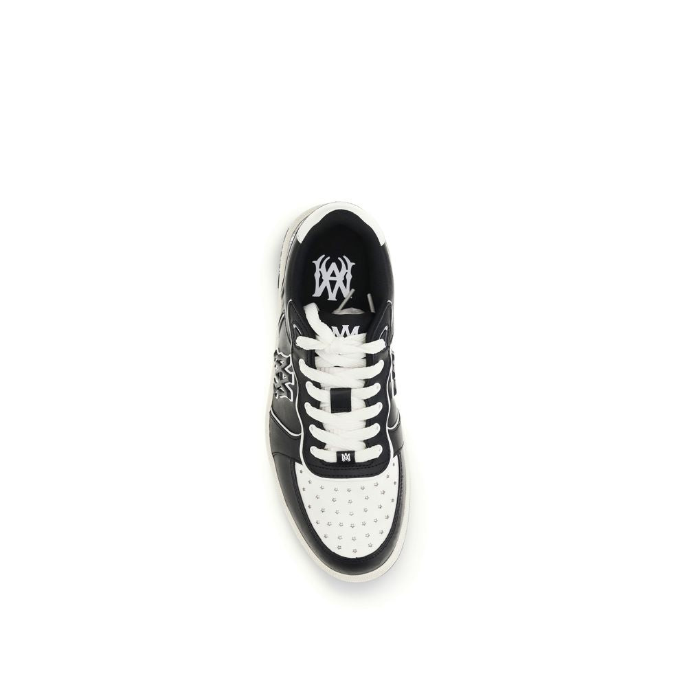 Amiri Black Calf Leather Bos Taurus Low Top Sneakers
