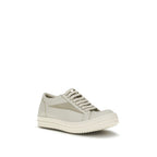 Rick Owens Beige Calf Leather Bos Taurus Low Top Sneakers