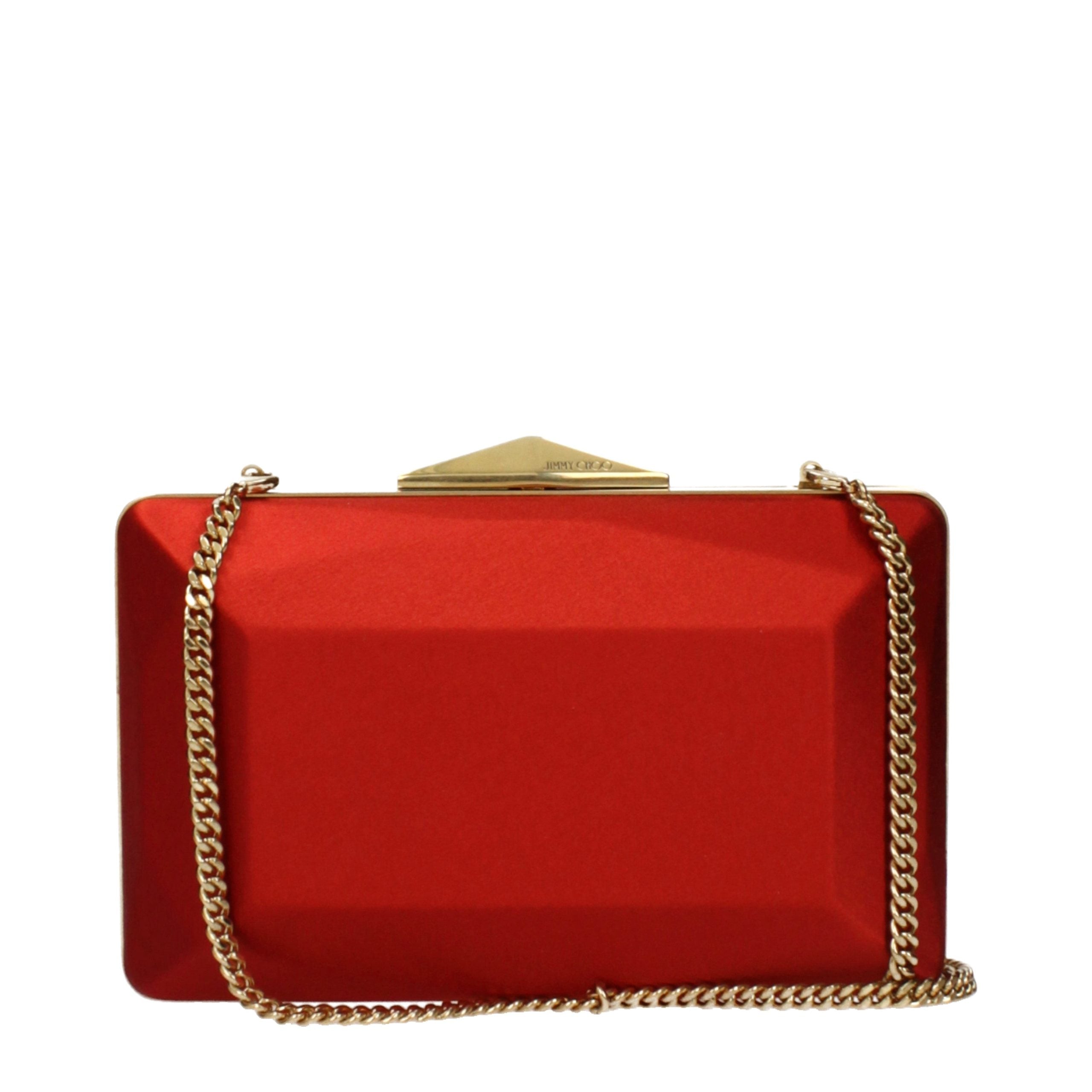Jimmy Choo Pink Satin Clutch Bag