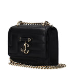Jimmy Choo Black Leather Shoulder Bag