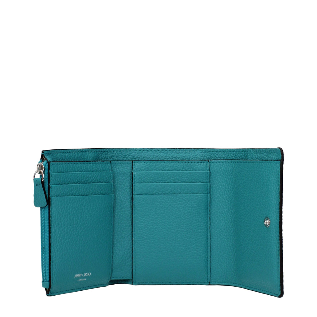 Jimmy Choo Green Leather Wallet