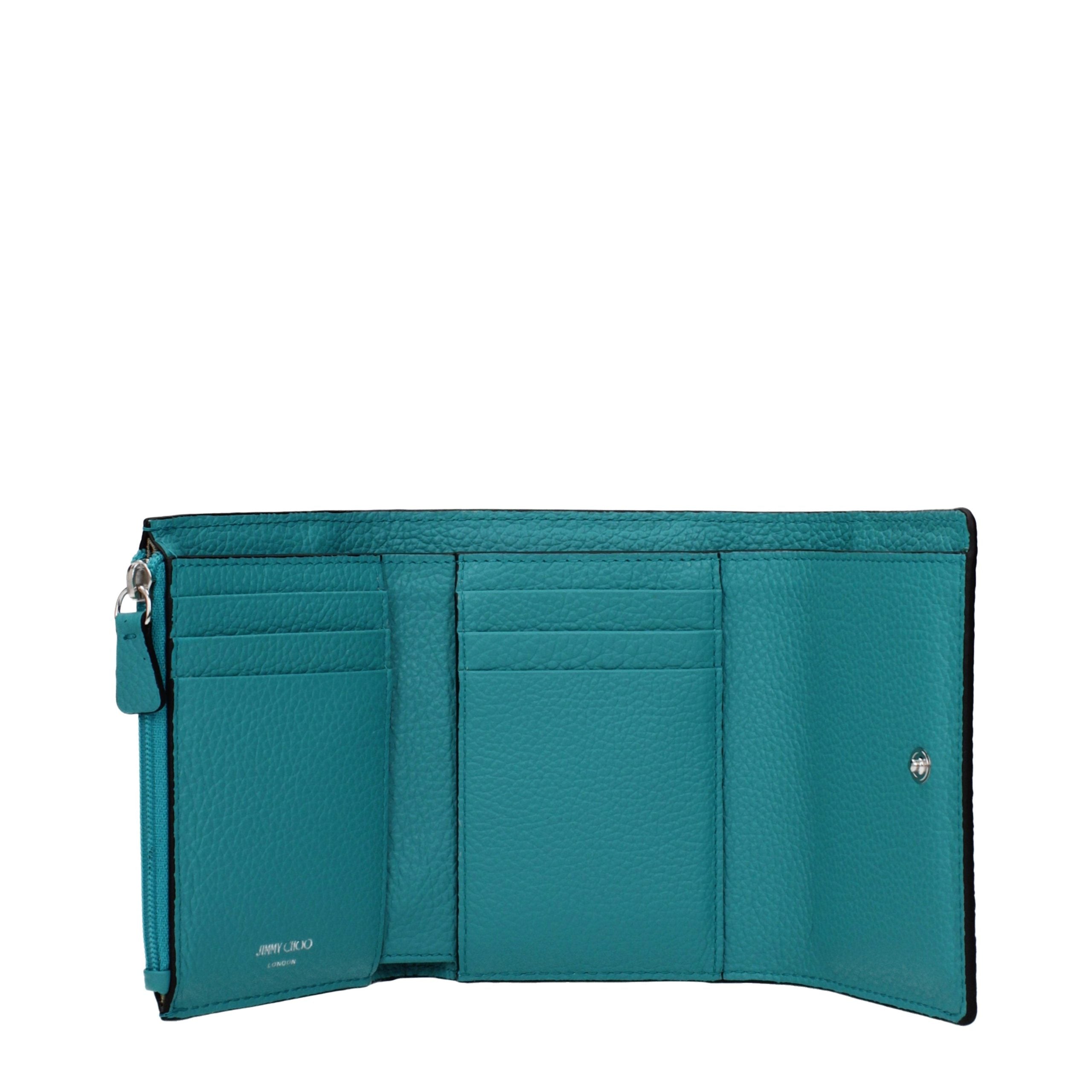 Jimmy Choo Green Leather Wallet