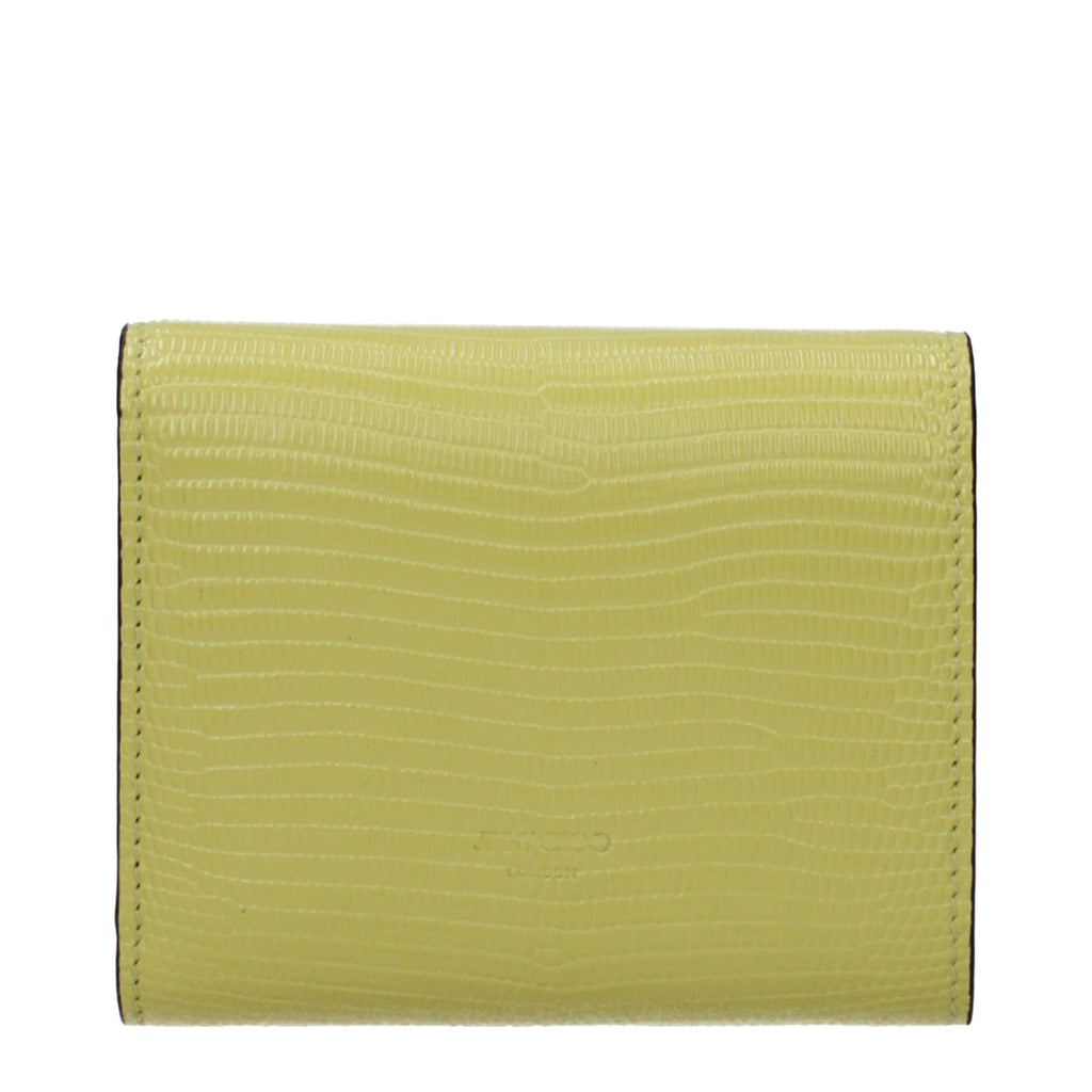 Jimmy Choo Yellow Leather Wallet