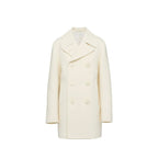 Prada White Wool Coat