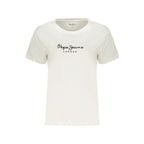 Pepe Jeans White Cotton Womens T-Shirt
