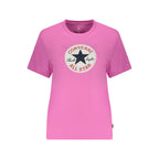 Converse Pink Cotton Women's T-Shirt