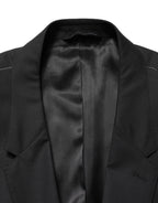 Dolce & Gabbana Black Single Breasted 2 Button Suit Jacket
