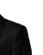 Dolce & Gabbana Black Wool 2 Buttons Formal 2 Piece Suit