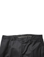 Dolce & Gabbana Black Wool 2 Buttons Formal 2 Piece Suit