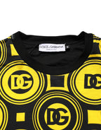 Invicta Yellow Black Logo Geometric Pattern T-shirt