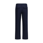 Burberry Blue Cotton Chino Pants