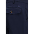 Burberry Blue Cotton Chino Pants