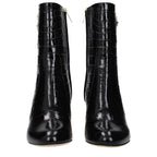 Jimmy Choo Black Leather Ankle Boots