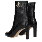 Jimmy Choo Black Leather Ankle Boots