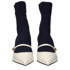 Jimmy Choo Blue Fabric Ankle Boots