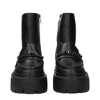 Jimmy Choo Black Leather Ankle Boots