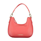 Mario Valentino Rosso Polyurethane Women's Bag with Removable Shoulder Strap